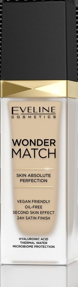 Fondatinë Eveline Wonder Match, nr. 10 Light Vanilla, 30 ml