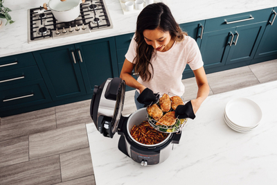 Multicooker Ninja OL750EU, 7.5L, 1760W, inox e zezë