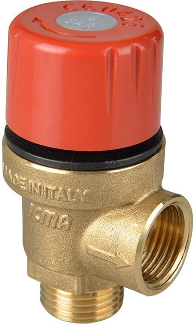 Valvul sigurie Icma, 1/2", 2.5 bar, bronz
