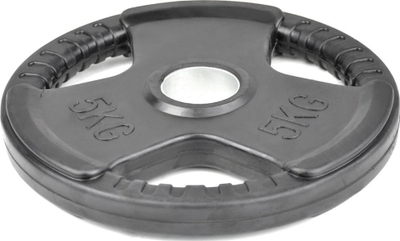 Disk peshe Master Metal, 5 kg, me sipërfaqe me gomë, i zi