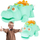 Lodër krokodil MEGA CREATIVE 490303, pull back, me drita, 13 cm