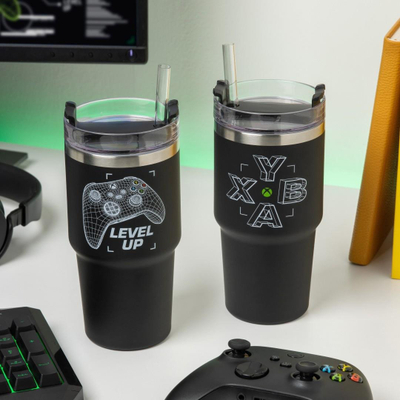 Kupë termike Xbox Gamer Cup, 600ml, me pipë, jeshile