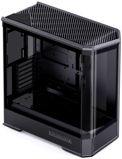 Куќиште за компјутер Jonsbo D400 Mid Tower, ATX, калено стакло, црно