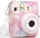 Kuti mbrojtëse LoveInstant për Fujifilm Instax Mini 12, me xhep për foto, multicolor e errët