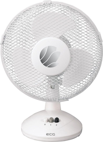 Терезен вентилатор ECG FT 23a, 23 cm, 2 брзини, бел