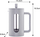 French press Klausberg KB7747, 0.6L, xham rezistent, gri
