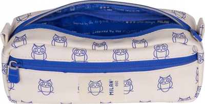 Kuti lapsash Milan Collection 460, drejtkëndore, 2 xhepa me zinxhir, bezhë blu