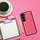 Mbrojtëse telefoni Roar Mag Morning për Galaxy A14, eco leather, magnetike, rozë