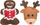 Lodra për mace Trixie Xmas, set 6 copë, tekstil, shumëngjyrëshe
