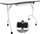 Tavolinë kozmetike Activeshop Folding Desk 4031, palosëse, me çantë, e bardhë