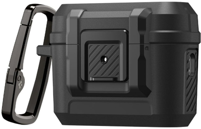 Mbulesë mbrojtëse Spigen Lock Fit, për AirPods Pro 3, përfundim mat, e zezë