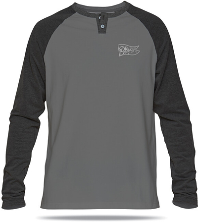 Bluzë Dakine Henley Asphalt 10000882-W17, e hirtë/zezë