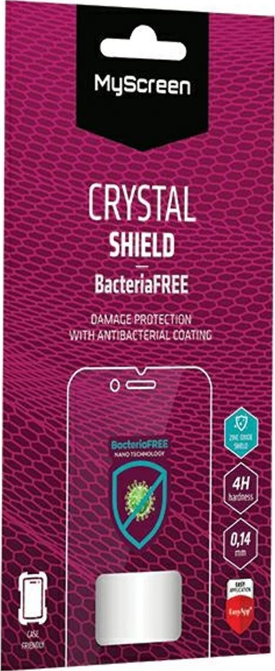 Folie ekrani MyScreen Crystal Shield BacteriaFREE për Samsung Galaxy S23 FE 5G S711, antibakteriale, 0.14mm, transparente