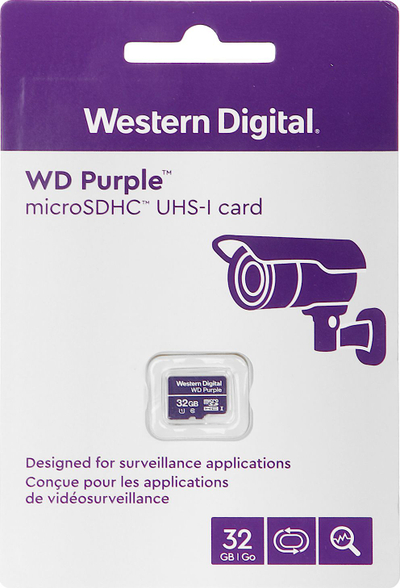 Kartë memorje WD Purple MicroSDXC, 64GB, Class 10 UHS I U1
