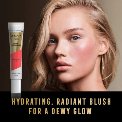 Max Factor Miracle Pure Cream Blush 02 Sunlit Coral | Blush Kremoz Natyral