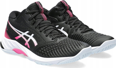 Atlete volejbolli Asics Netburner Ballistic FF MT 3 W, për goca, të zeza me rozë