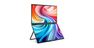 Пренослив монитор Acer PD3 PD163Q, 15.6\" FHD, два екрани, црн