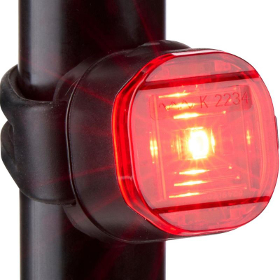 Lampë pasme për biçikletë Dunlop 334547, LED 250 lumen, USB C, e zezë me të kuqe