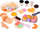 Set lodrash pastiçerie ISW J-ZA4789, 60 copë, plastike, me ngjyra pastel