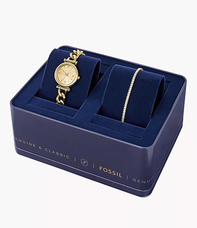 Set për femra Fossil ES5387SET, byzylyk + orë dore