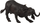 Figurinë lodër LeanToys African Buffalo, Animals of the World, plastike, shumëngjyrëshe