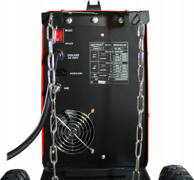 Aparat saldimi Weldman Micro MIG 200, MIG MAG MMA, inverter IGBT, i kuq