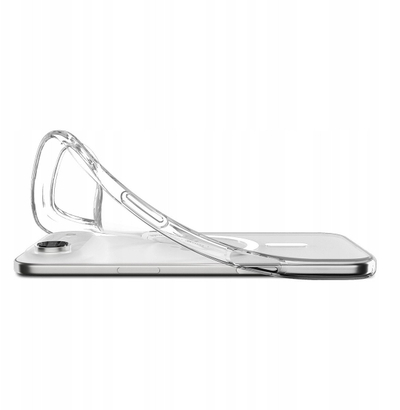 Kapak telefoni Spigen Liquid Crystal MagSafe për iPhone 17 Air Pro, transparent, i bardhë