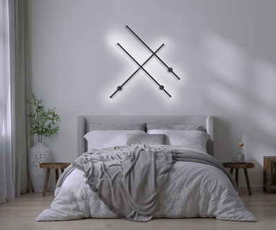 Applik murale LED Activejet AJE HILTON, 9W, 450lm, e zezë