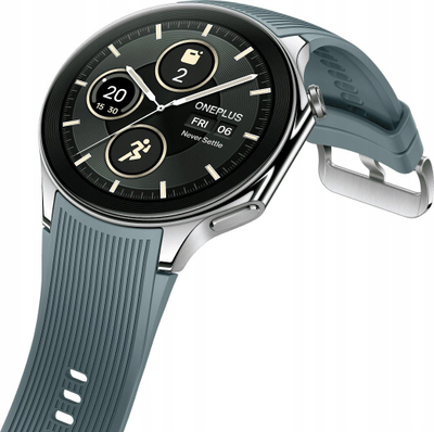 Ora e zgjuar OnePlus Watch 2 OPWWE231, GPS, 32GB, çelik i argjendtë