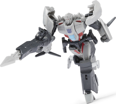 Figurë aksioni Transformers Earthspark Warrior Class Megatron, 12.5 cm, gri me të zezë