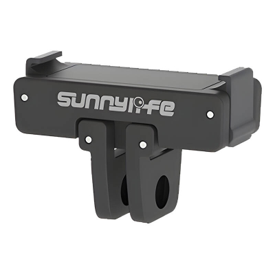 Adapter magnetik Sunnylife për DJI Action 2 3 4, montim i shpejtë, fileto 1/4", i zi