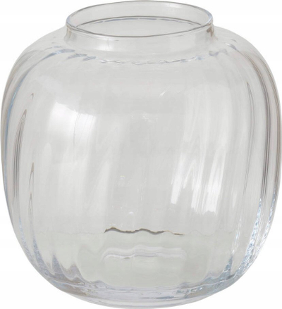 Стаклена ваза Boltze Home Processo, 19 x 19 cm, проѕирна