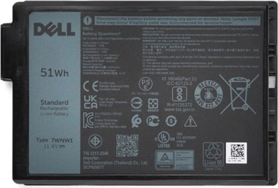 Bateri laptopi Origin Storage Dell Latitude 3C, 51Wh, e zezë
