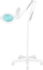 Lupë profesionale Moonlight 8012, 5", LED, me stativ me rrota, e bardhë