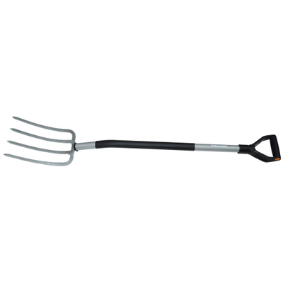 Sfurk ergonomik Fiskars, për kopësht, hirtë/ zezë