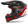 Helmetë motocross Airoh Aviator 3 Spin, madhësia XS, matt e zezë e kuqe gri