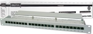 Петч панел ДИГИТУС Cat5e, 24 порти, 19\", бел