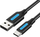 Kabllo USB në USB C Vention, 3A, karikim dhe të dhëna, i zi