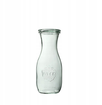 Set shishe qelqi WECK Saftflasche, 530 ml, 6 copë, transparente