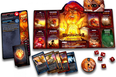 Lucky Duck Games Dice Throne: Barbarian vs. Moon Elf