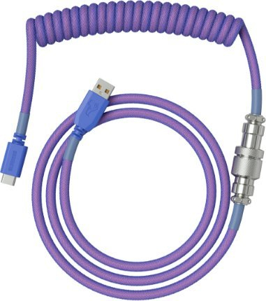 Kabllo USB Glorious GLO CBL COIL NEBULA, USB A me USB C, 1.36 m, lejla