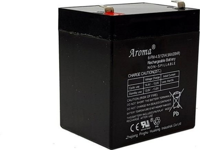 Bateri për makinë me rrymë Lean Toys Flower, 12V, 5Ah, e zezë
