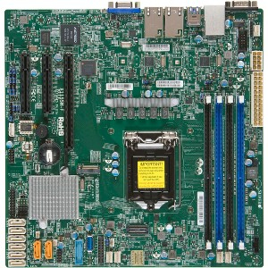 Motherboard serveri Supermicro MBD-X11SSH-F-O, Micro ATX, Intel C236, jeshile