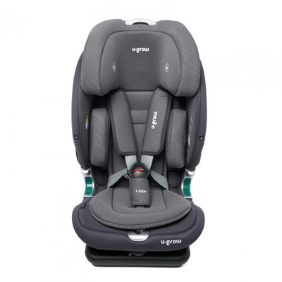Sediolje makine U-Grow Goldfix Plus, ISOFIX, R129, poliester, gri