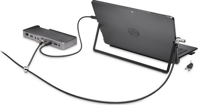 Bravë sigurie Kensington NanoSaver Keyed Dual Head 146955, për laptop dhe pajisje 2 në 1, me çelës, ngjyrë argjendtë