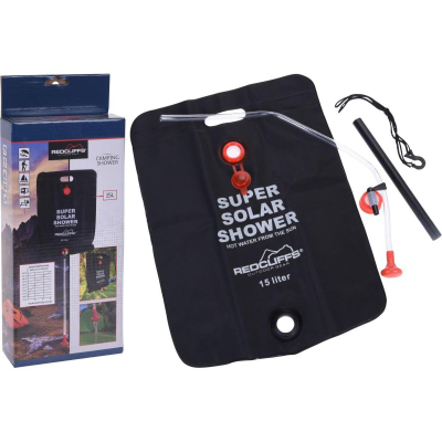 Dush kampingu RedCliffs Super Solar Shower, 15L, me diell, i zi
