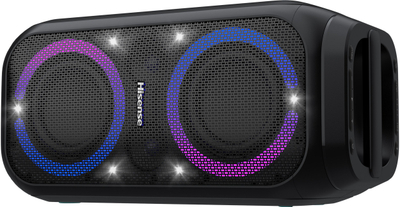 Kuti zanore Hisense PARTYROCKET-160, Bluetooth, portative, e zezë