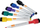 Markera whiteboard Nobo Mini 1903792, majë e hollë, set 6 copë, shumëngjyrëshe