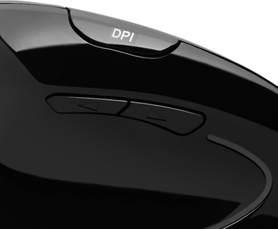 Maus pa tela Adesso IMouse E90, vertikal për mëngjarash, 1600 dpi, i zi