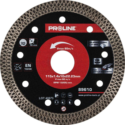 Disk prerës diamanti PROLINE 89610, 115mm, për pllaka qeramike